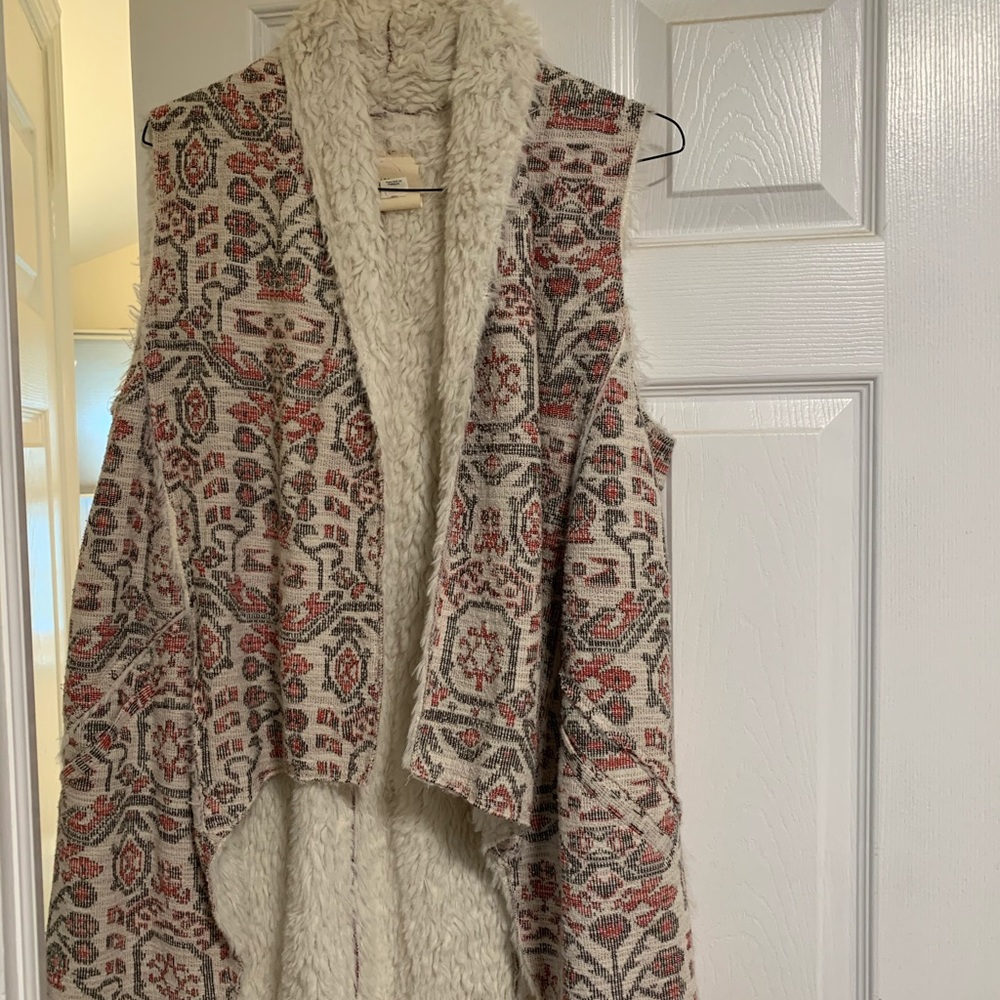 Anthropologie Faux Shearling Vest